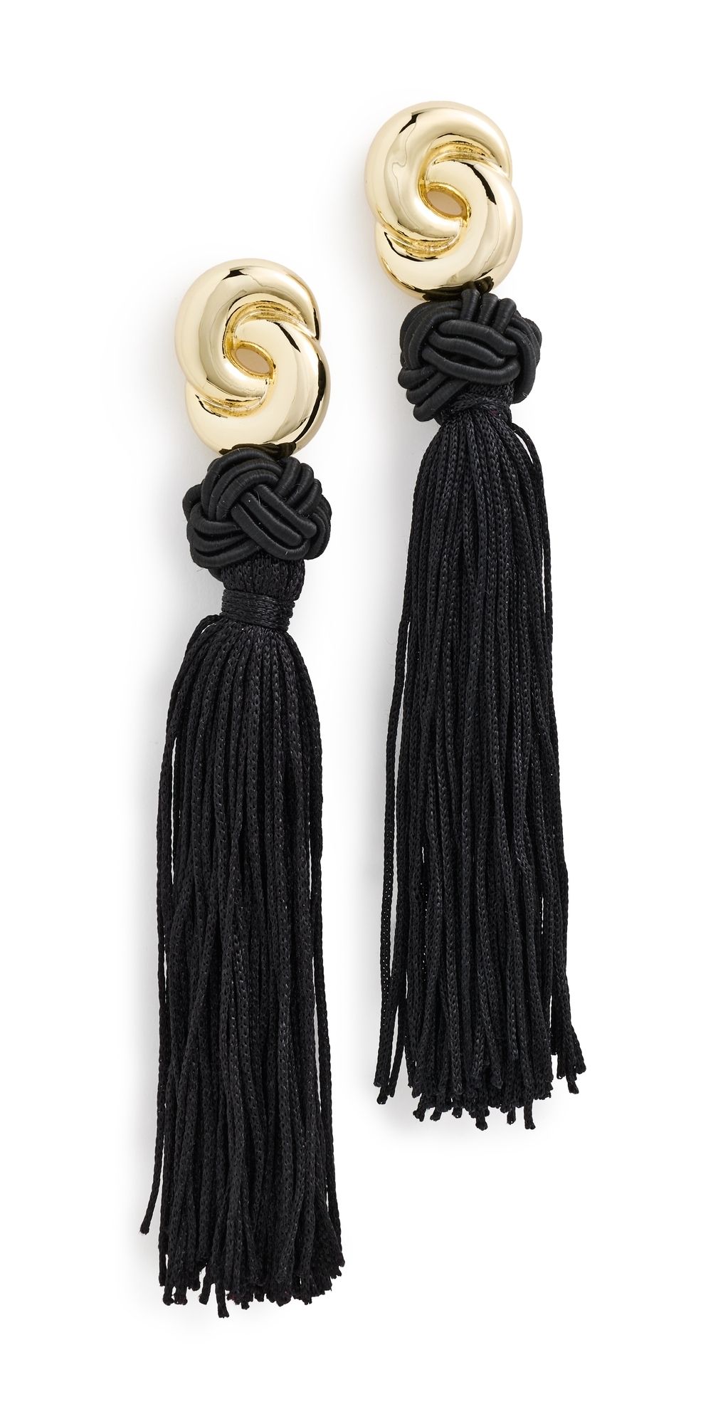 Luv Aj The Solstice Knot Tassel Earrings Gold One Size