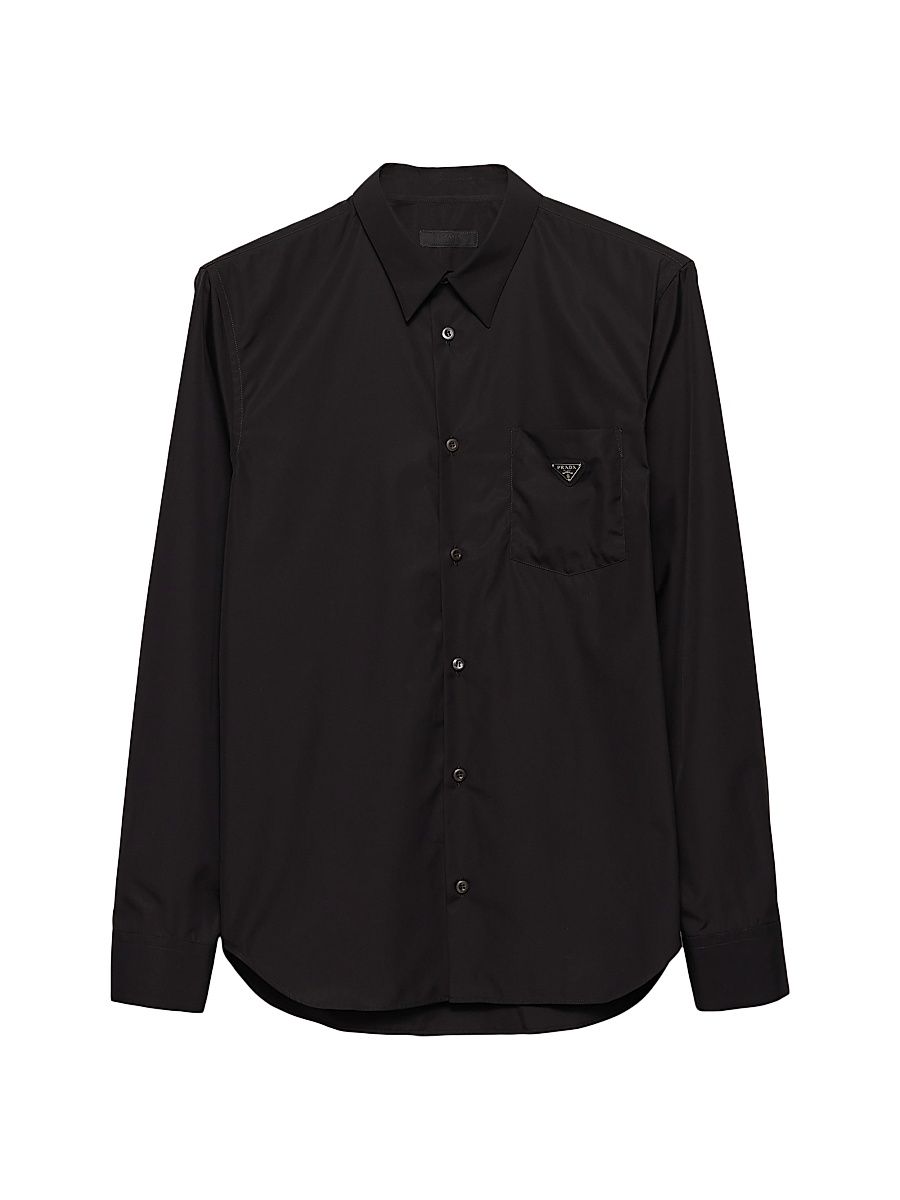 Men's Cotton Shirt - Black - Size XL