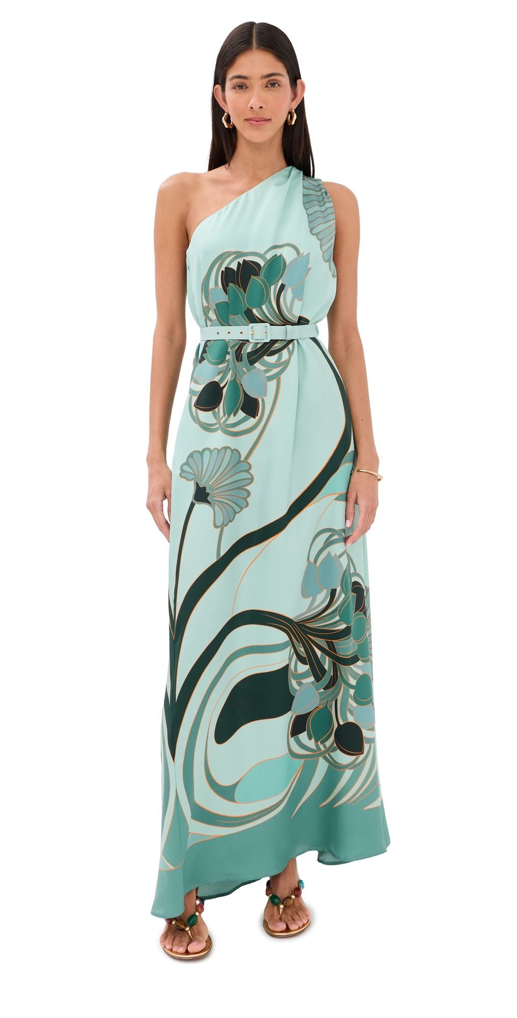 La DoubleJ Roy Silk Dress Blooming Tulip Placee XS