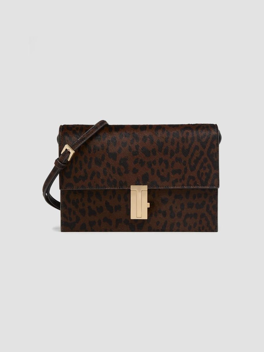 TOM FORD Women's Kara Small Calfhair Crossbody Bag - Brown Black