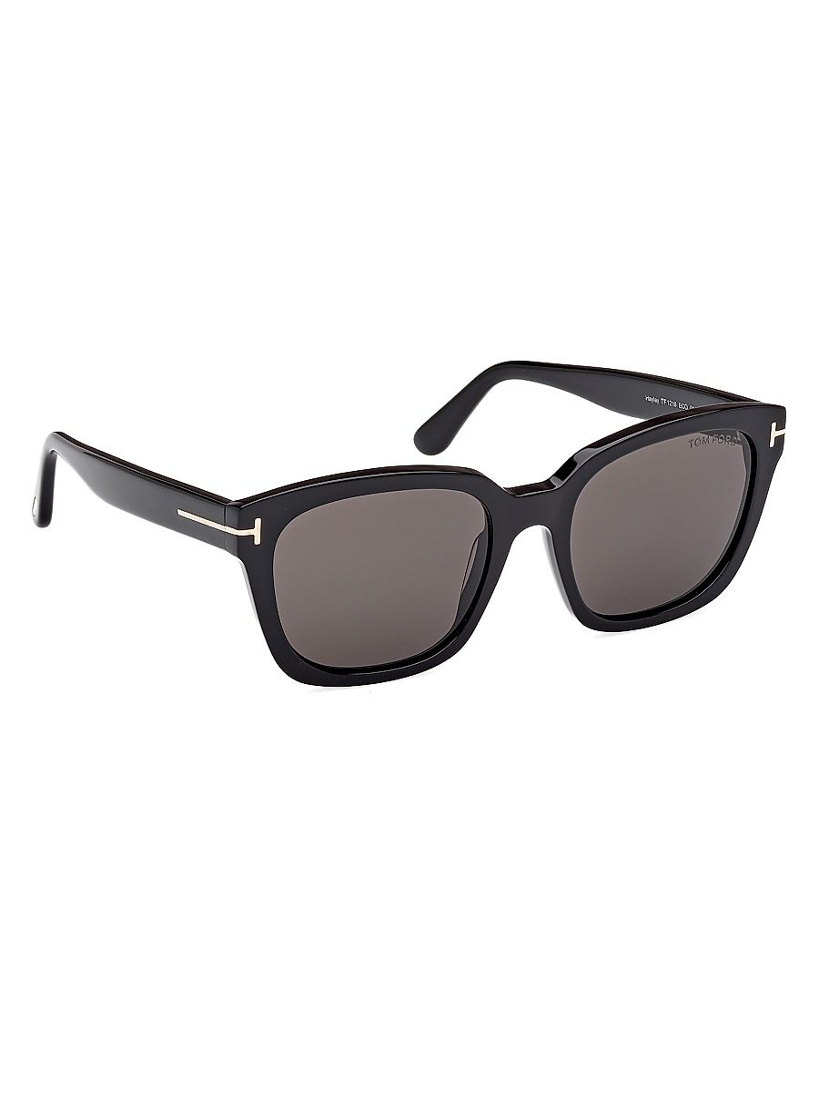 Women's Haylay 53MM Round Sunglasses - Black Grey