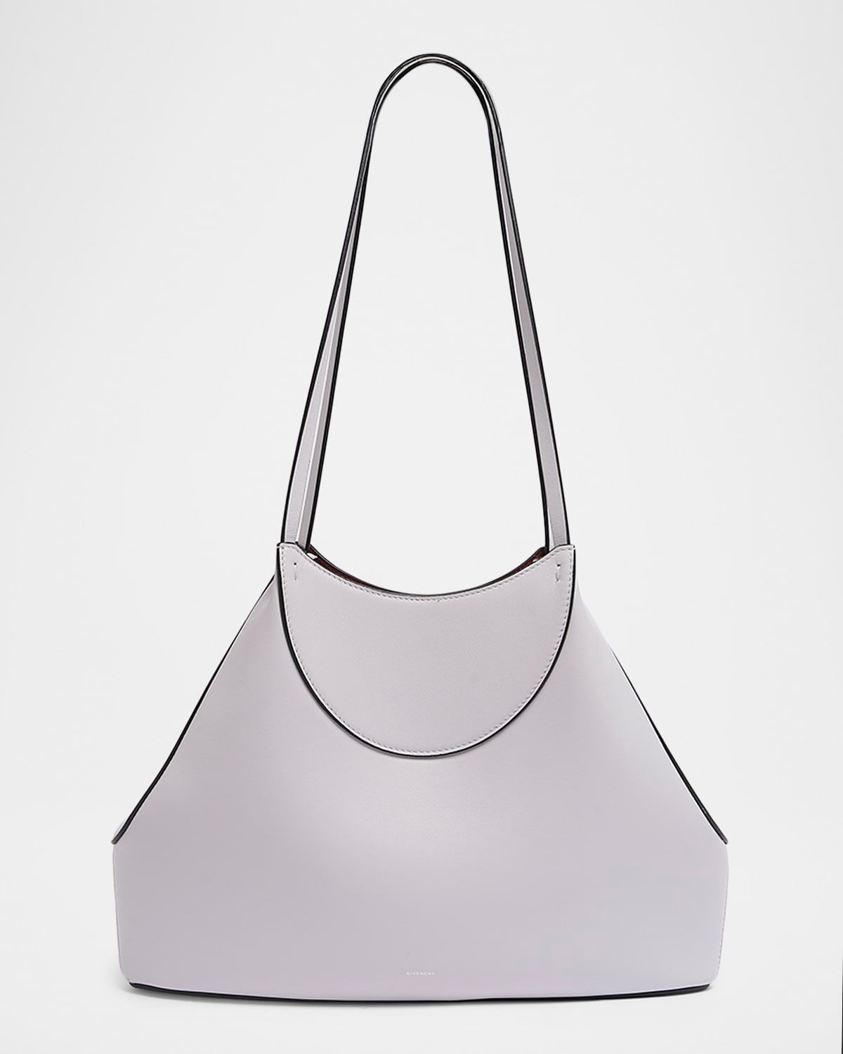 Facet Geometric Shoulder Bag in Grain Leather