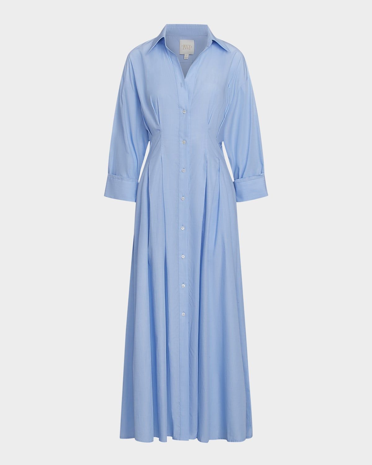 MM Pleated Maxi Shirtdress