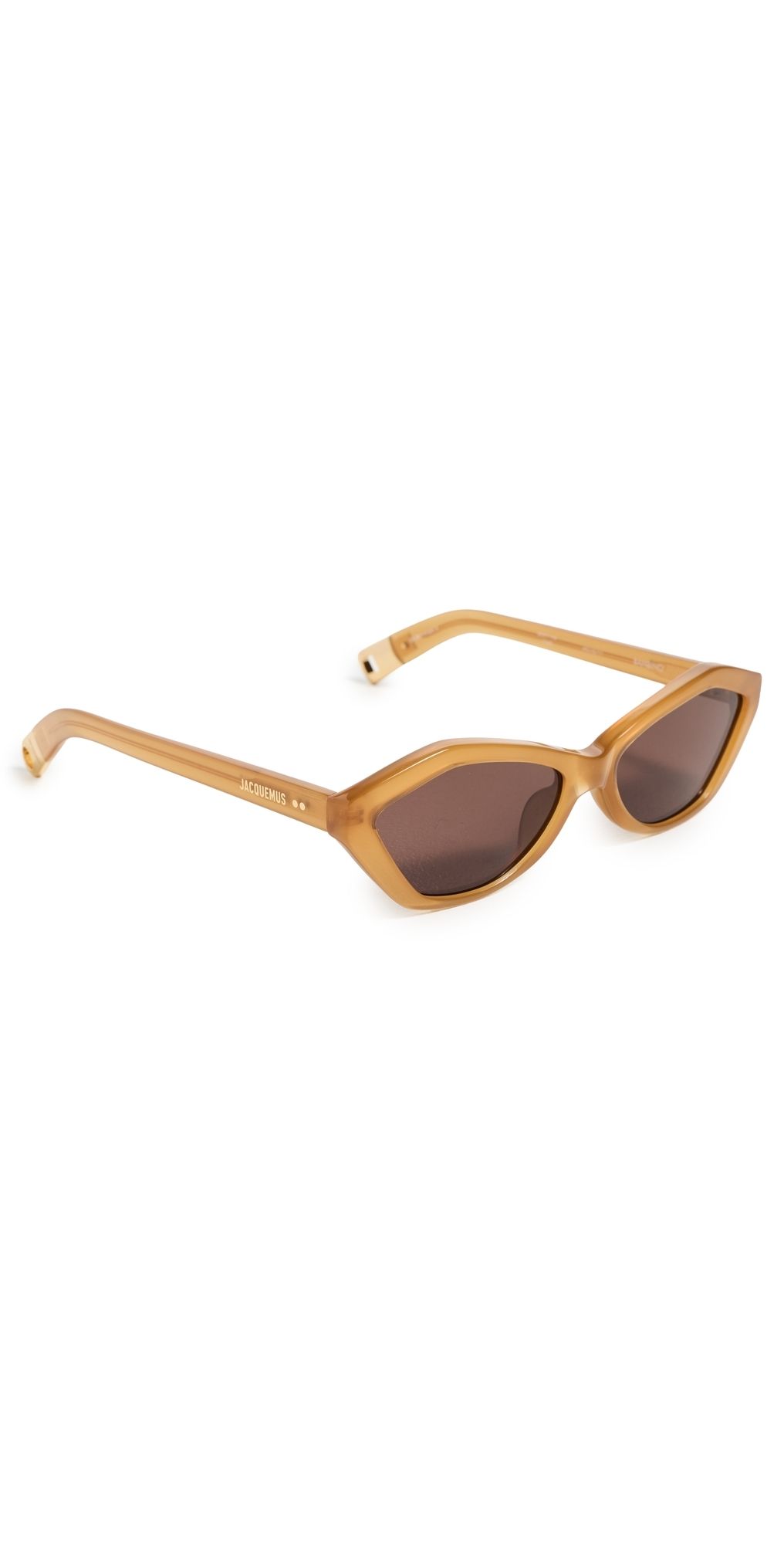 Jacquemus Bambino Sunglasses Caramel/Yellow Gold/Brown One Size