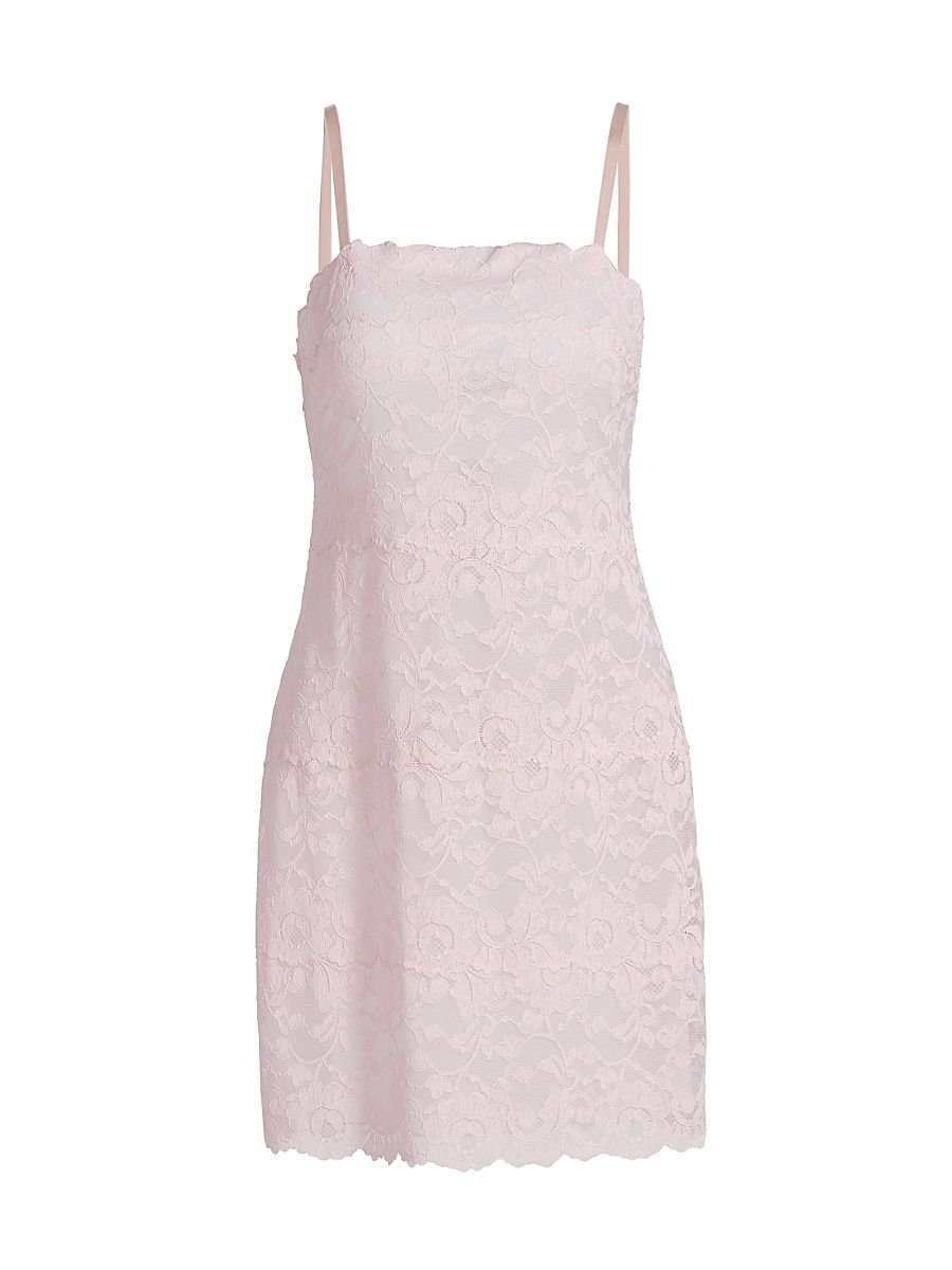 Women's Peony Lace Nightgown - Pink Sky - Size XL