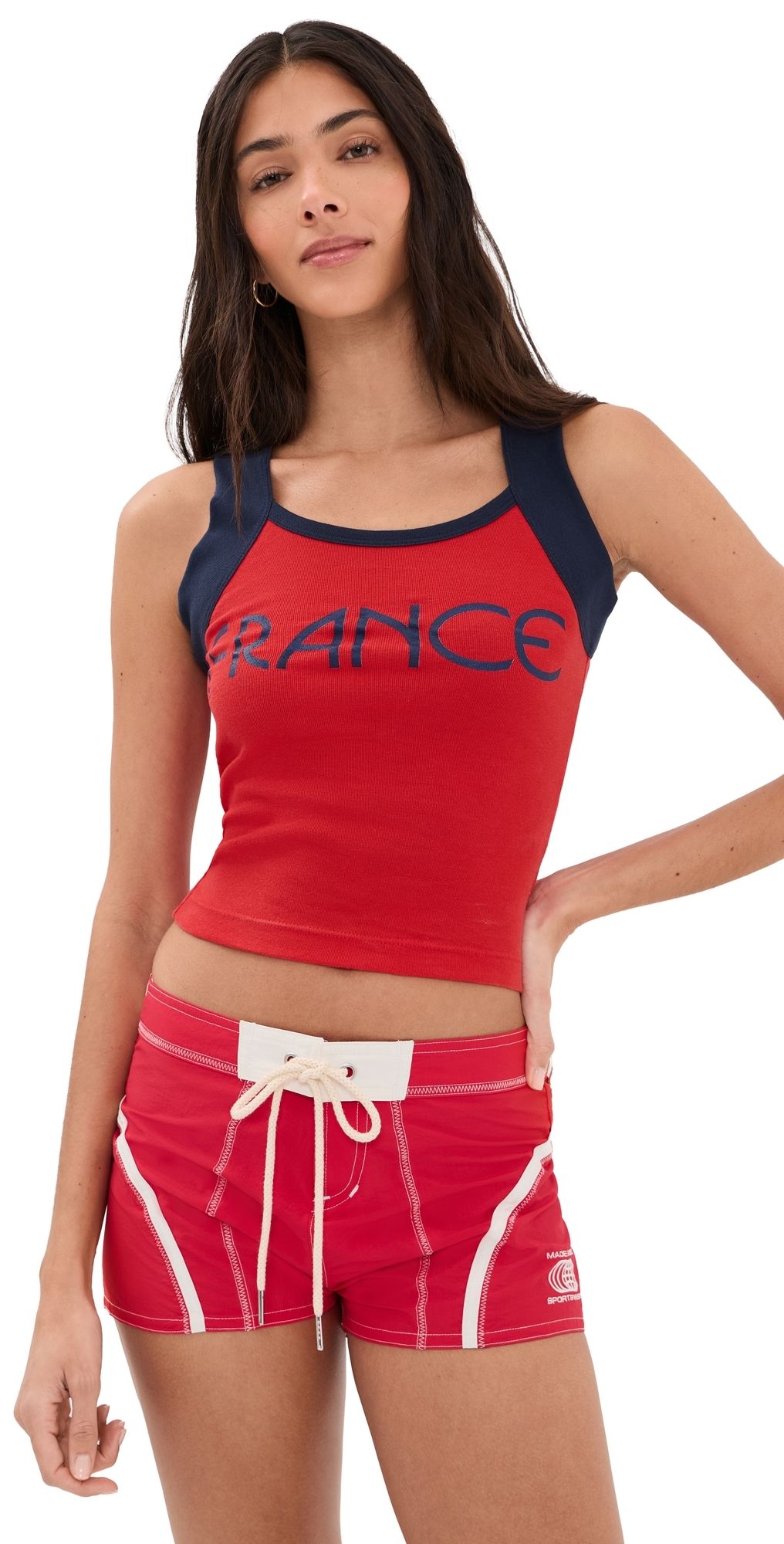 Made Some Sportswear France Tank Top Red/Navy XS
