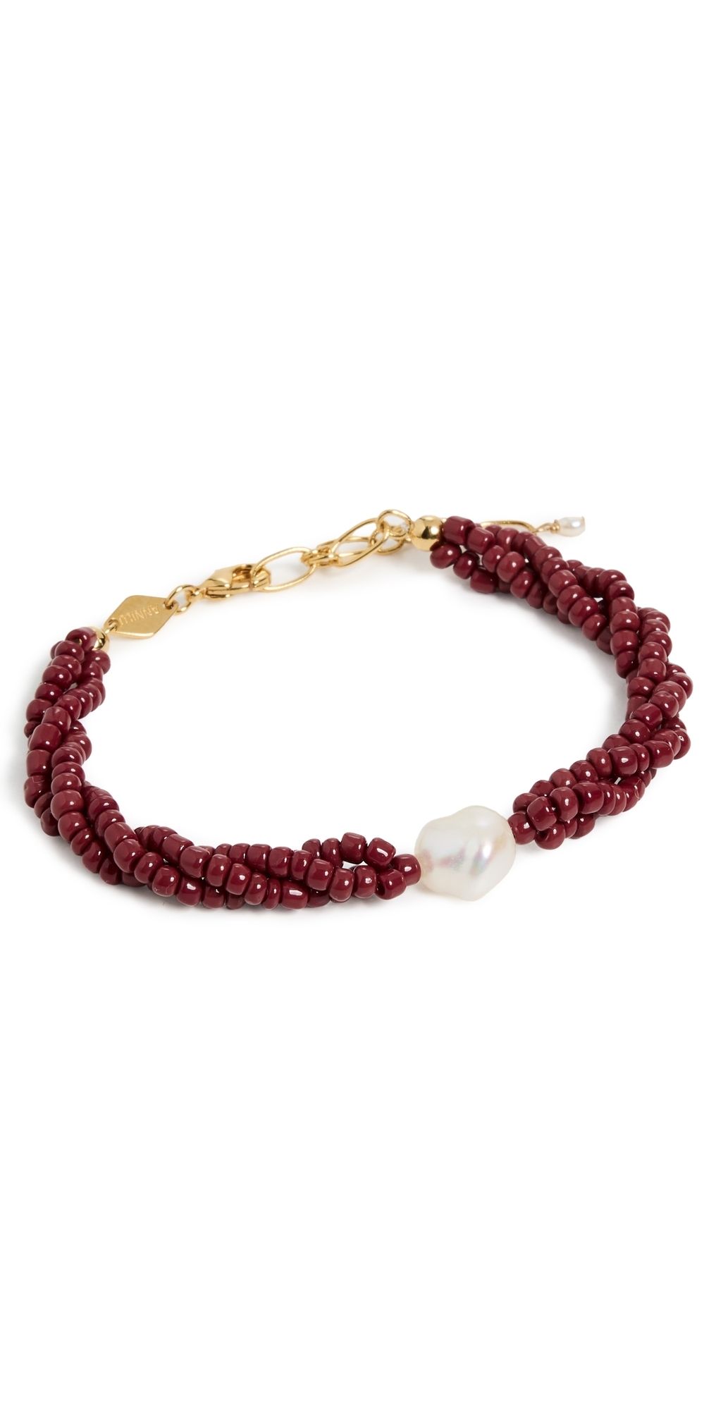 Anni Lu Rodeo Bracelet Deep Burgundy One Size