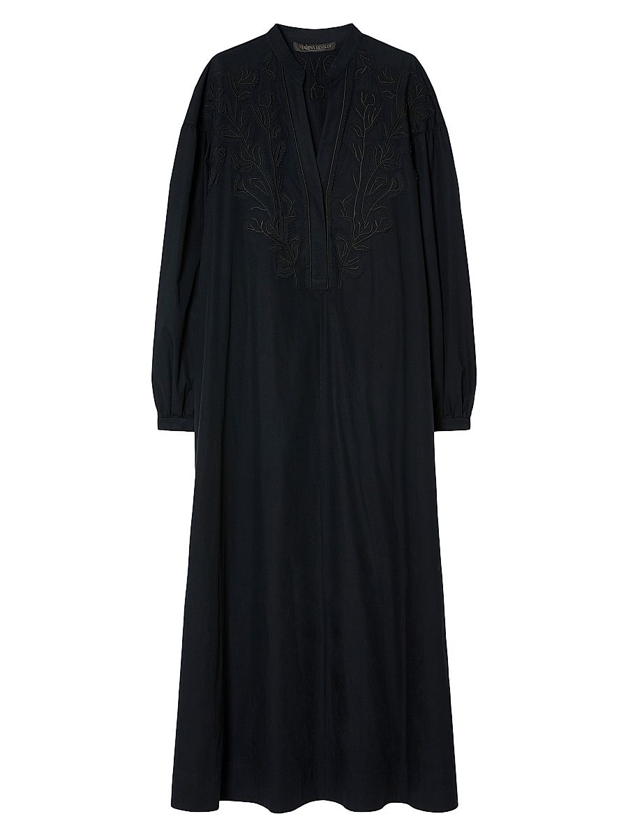 Women's Organic Cotton Poplin Dress - Black - Size 16