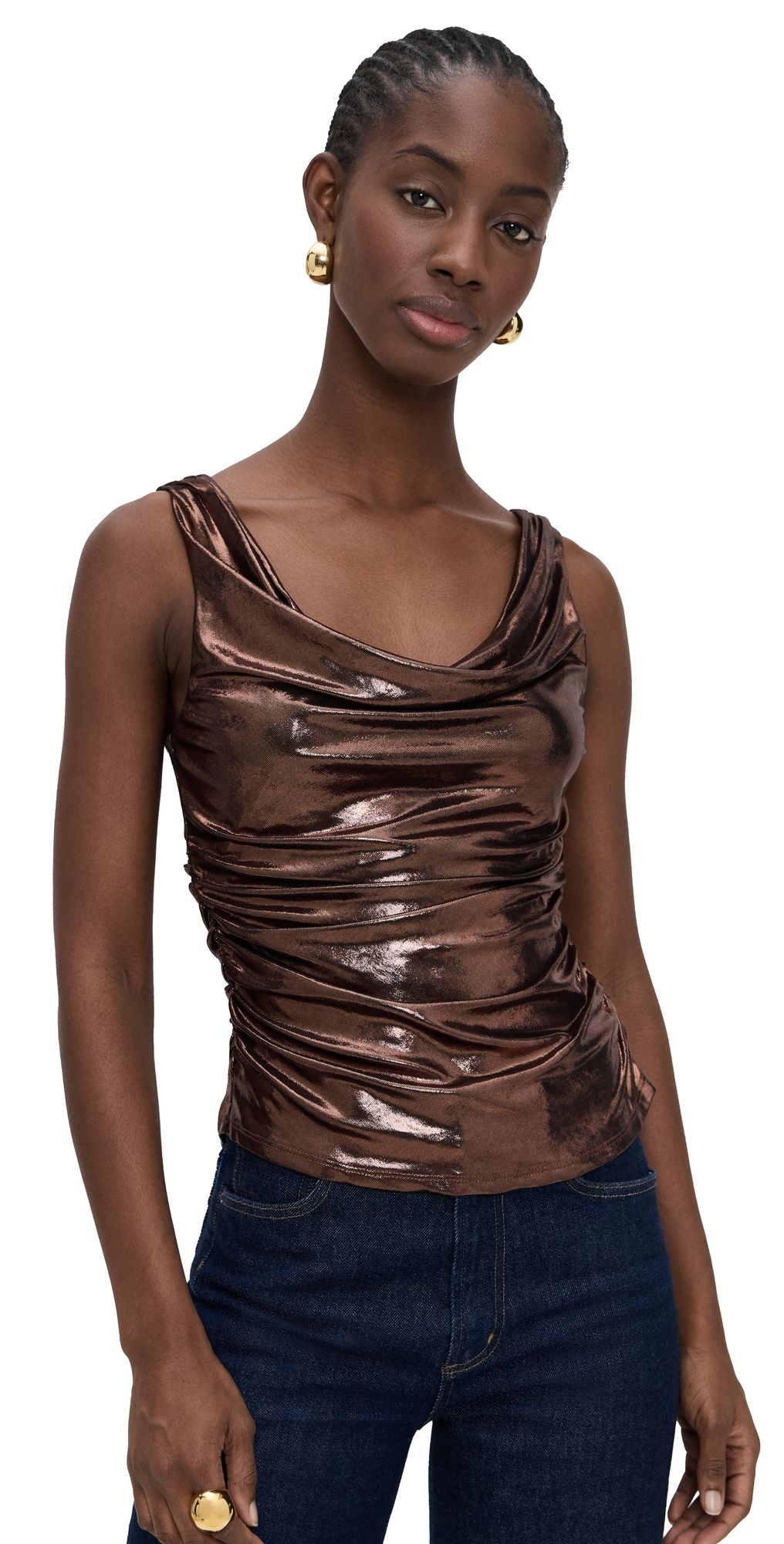 ASTR the Label Leanne Top Brown M