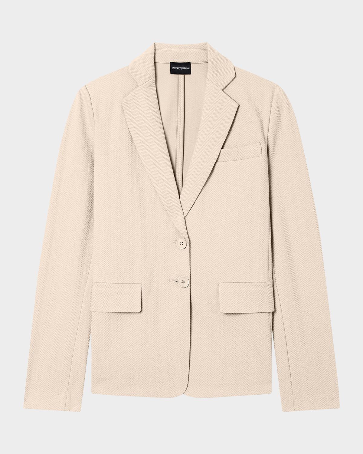 Chevron Stretch Jersey Jacket