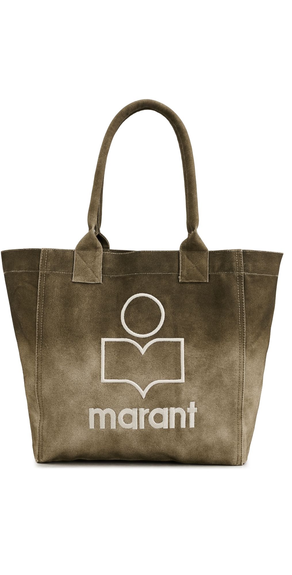 Isabel Marant Small Yenky Tote Bag Khaki One Size