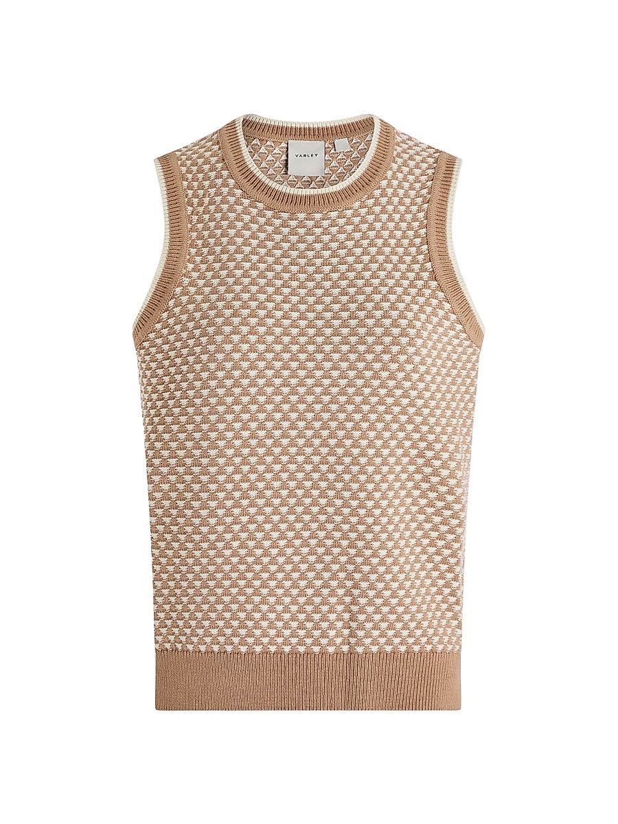 Women's Jenson Stitch Knit Cotton Tank - Light Taupe - Size XXS