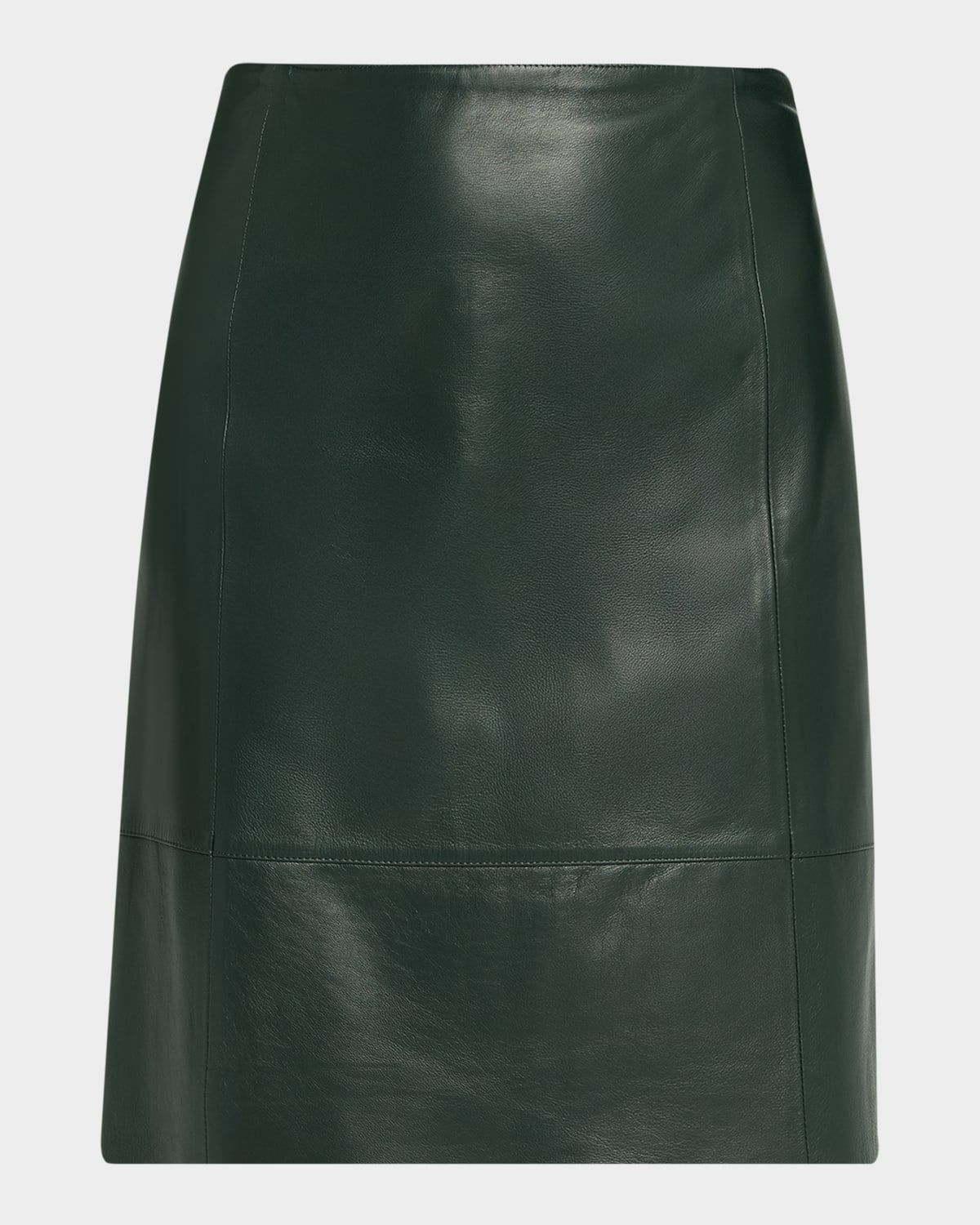 A-Line Leather Skirt