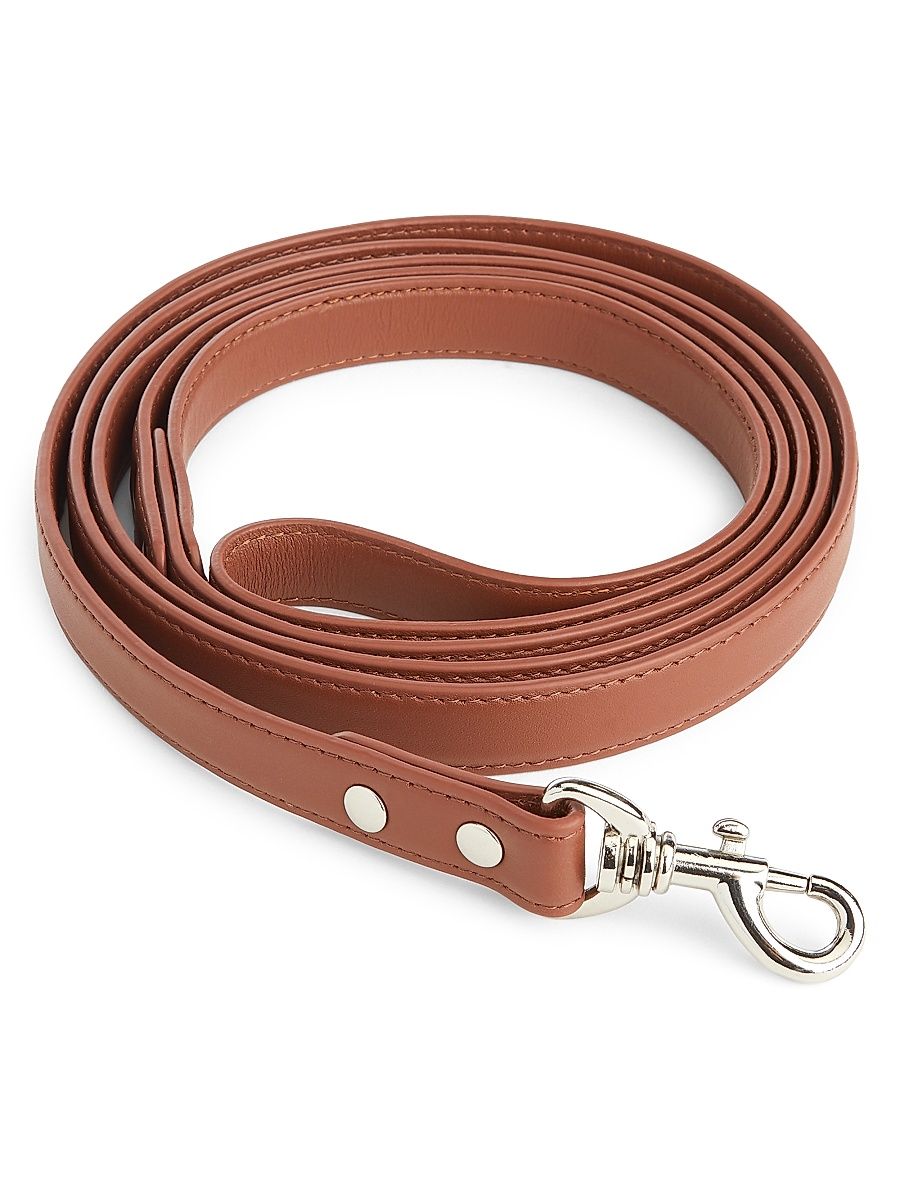 Leather Dog Leash - Blush Pink