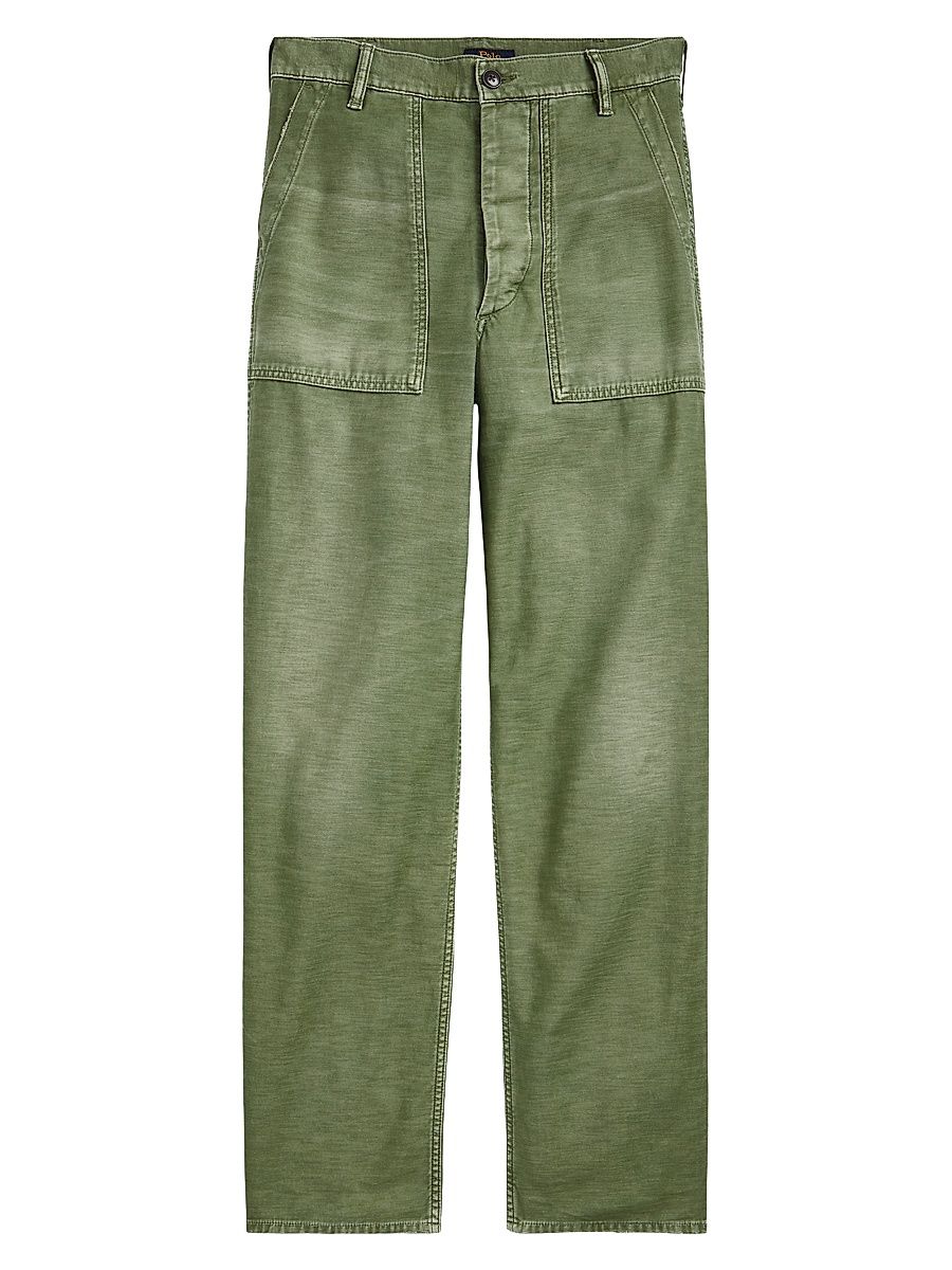 Women's Ricky Cotton Sateen Pants - Olive - Size 14