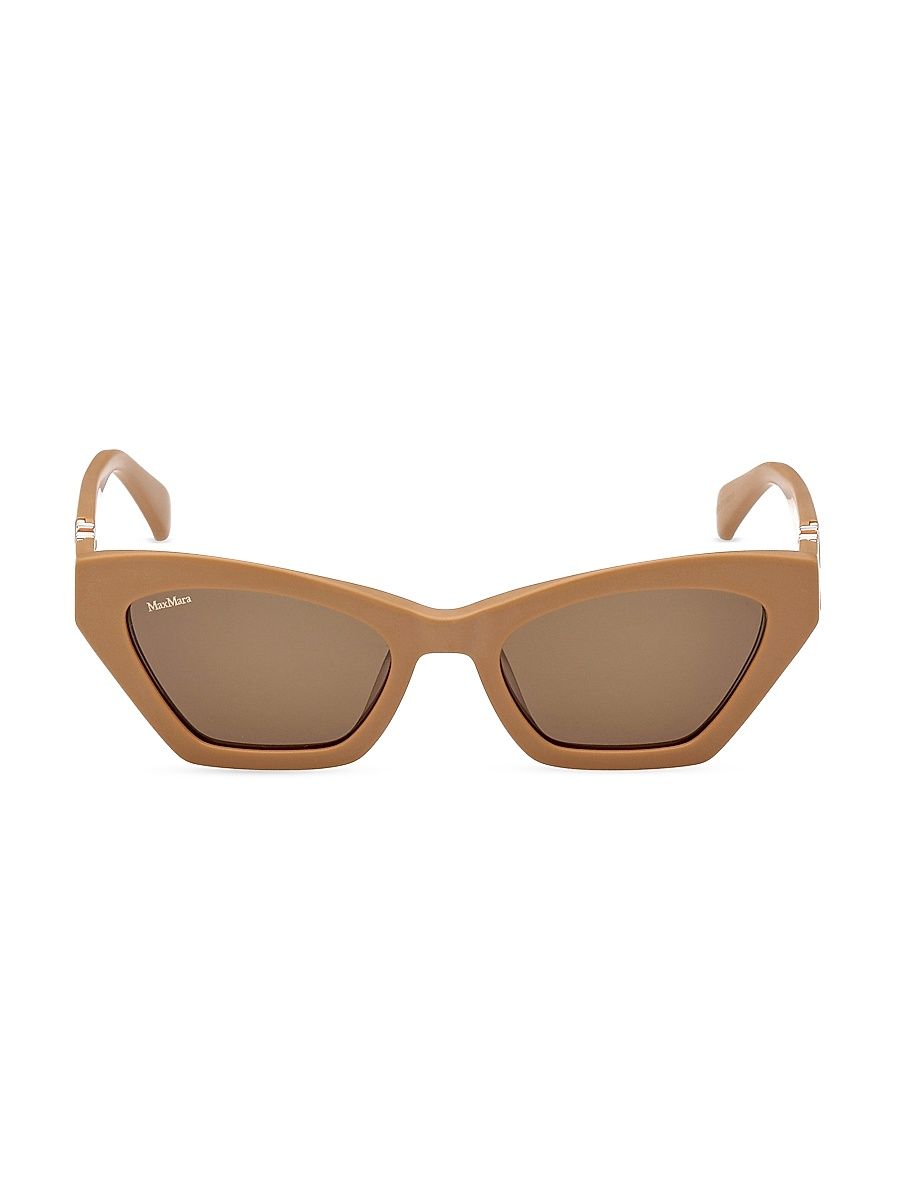 Women's Emme 52MM Cat-Eye Sunglasses - Camel