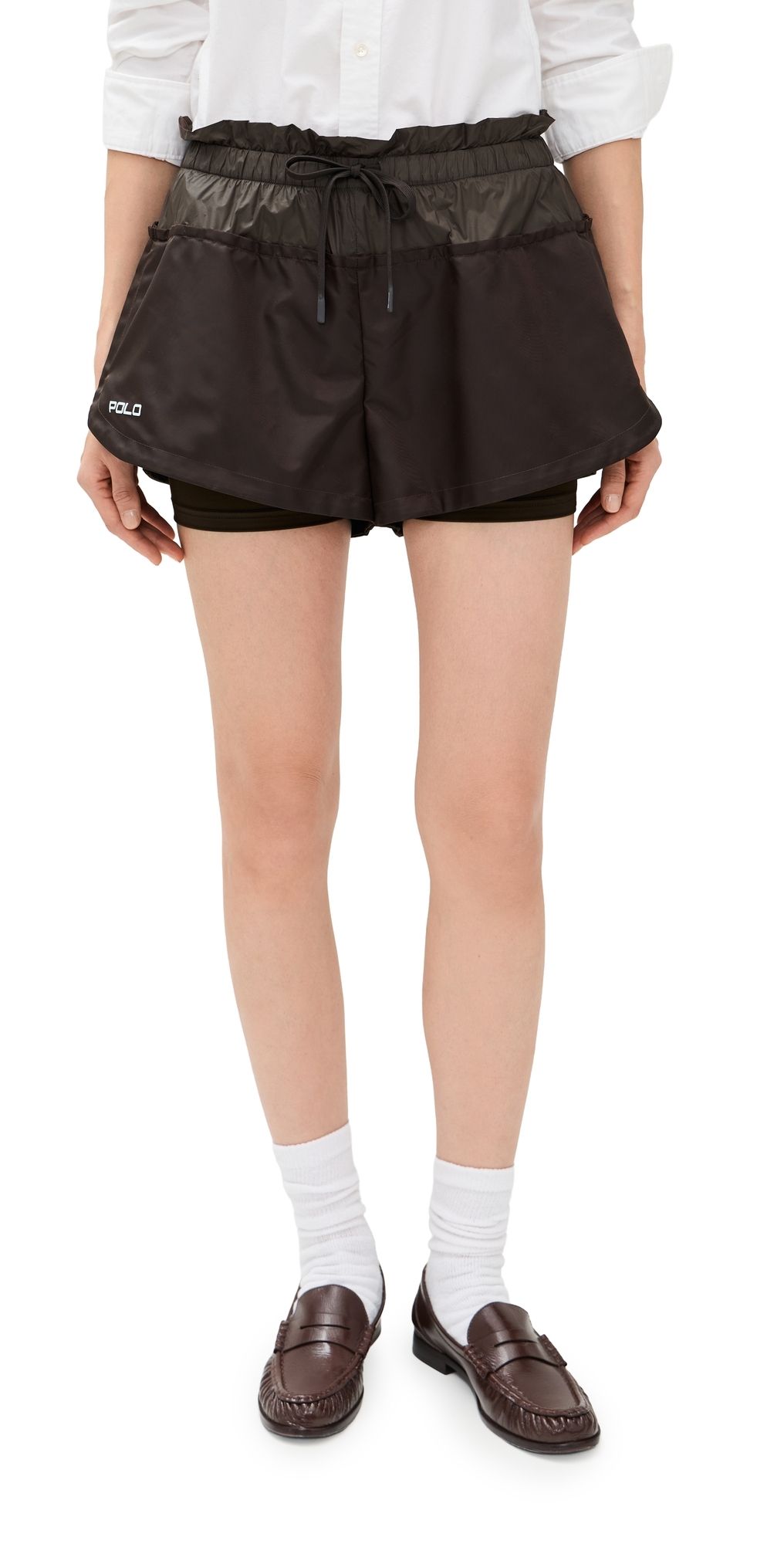 Polo Ralph Lauren Layered Drawstring Shorts Dark Beech S
