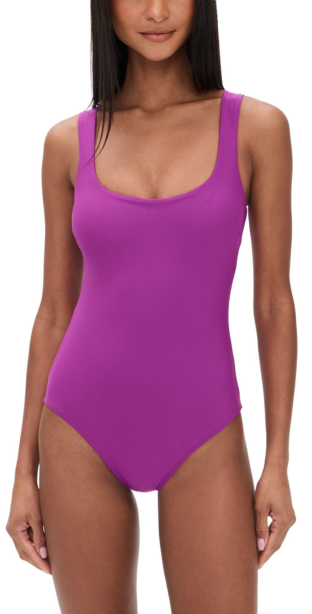 STYLEST Dreamsculpt Square Neck Swimsuit Raspberry L