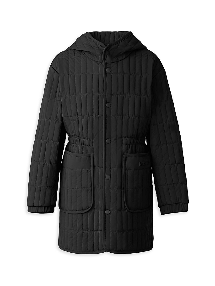 Little Kid's & Kid's Hayden Down Quilted Coat - Black - Size 8