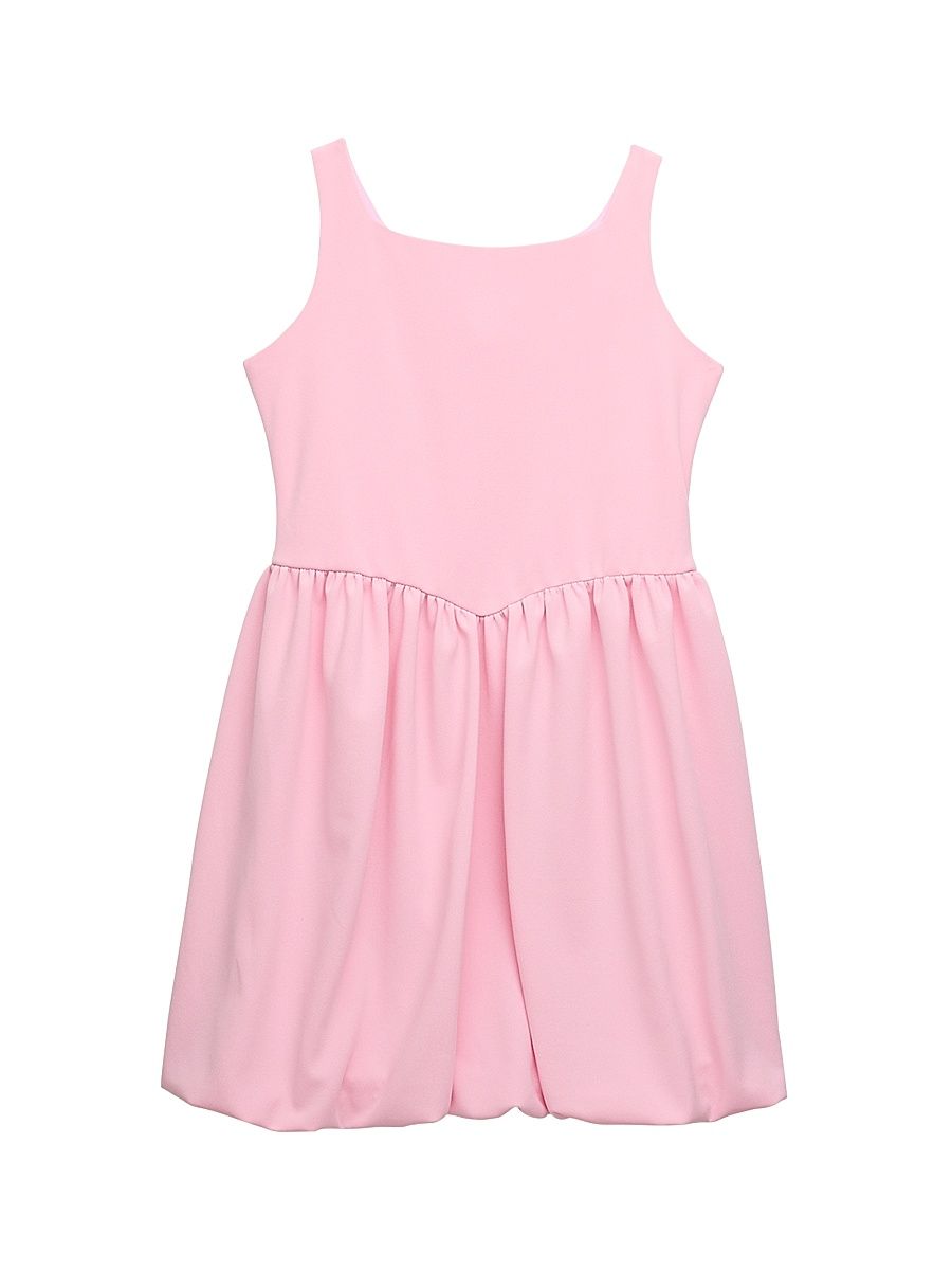 Girl's Olivia Sleeveless Bubble Dress - Pink - Size 12