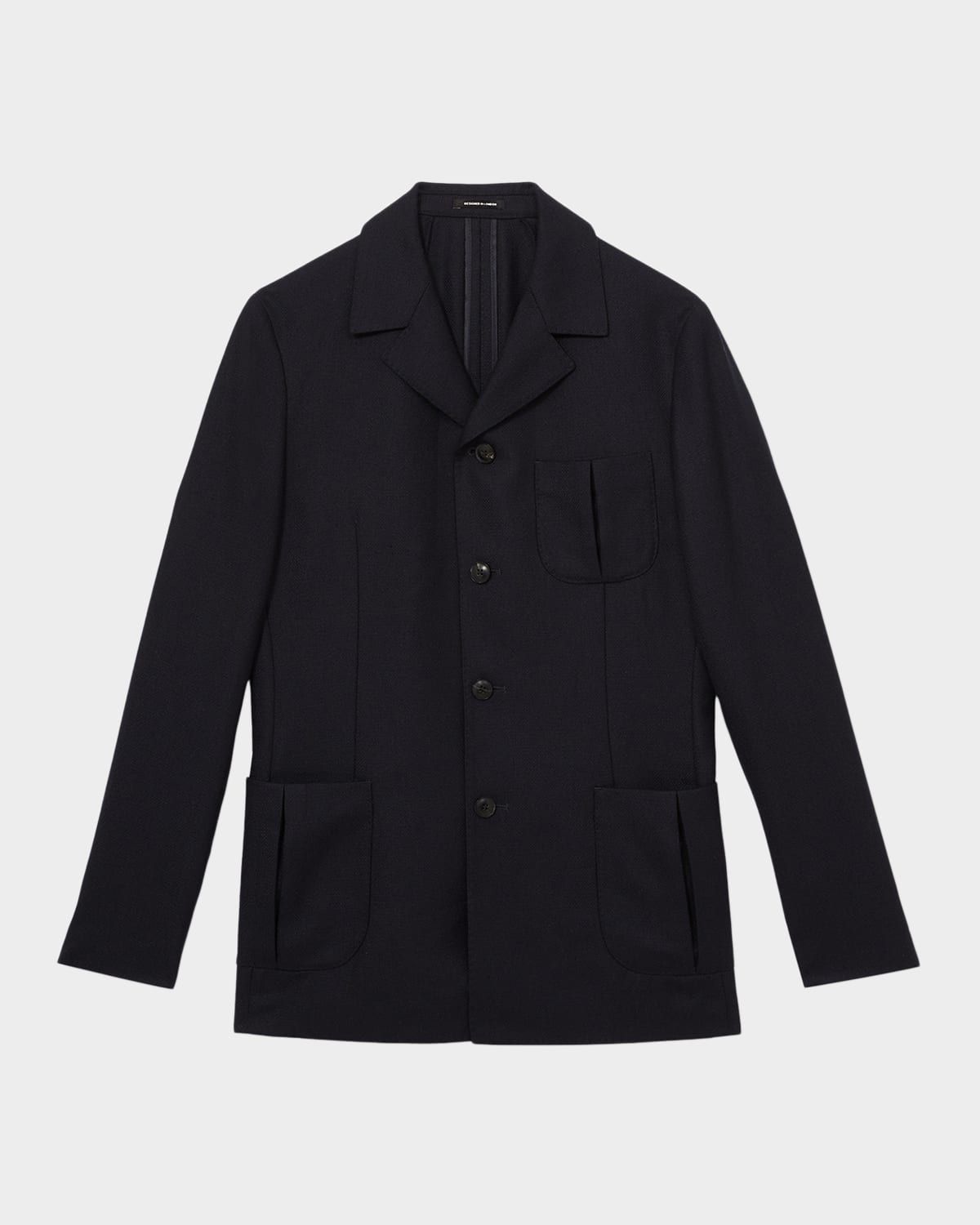 Men & apos;s Wool-Blend Slim-Fit Navy Jacket