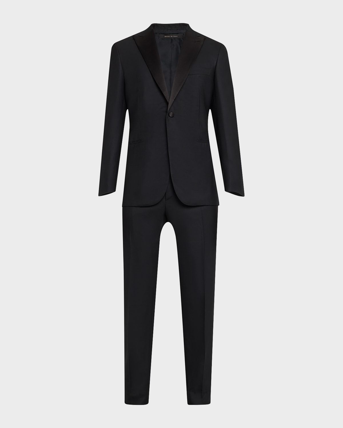 Men & apos;s Solid Wool Tuxedo