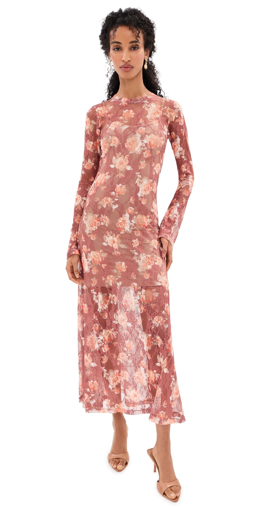 Madelynne Garden Dress RUST ROSE XL
