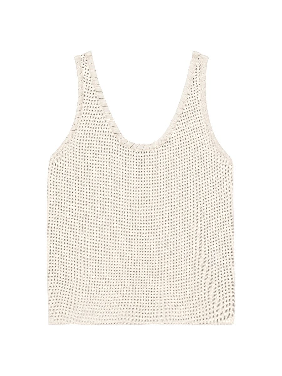 Women's Carla Crochet Crafted Tank Top - Cream - Size 14