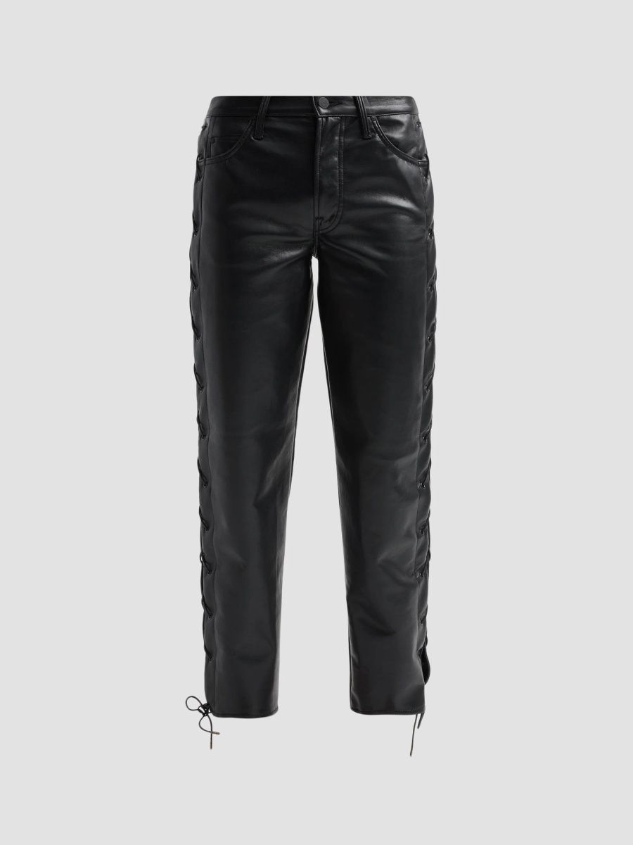 Mother Women's The Lace-Up Zip Hiker Hover Pants - Black - Size 23