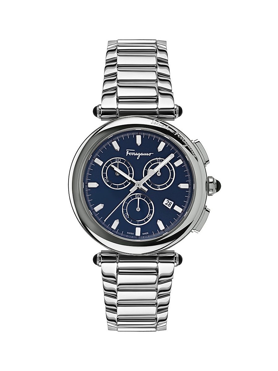Men's Idillio Stainless Steel Bracelet Chronograph Watch/42MM - Silver