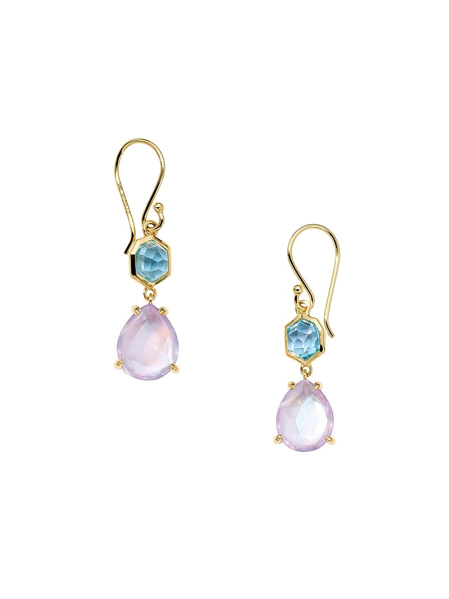 Women's Rock Candy 18K Yellow Gold & Multi-Gemstone Double-Drop Earrings - Alpine