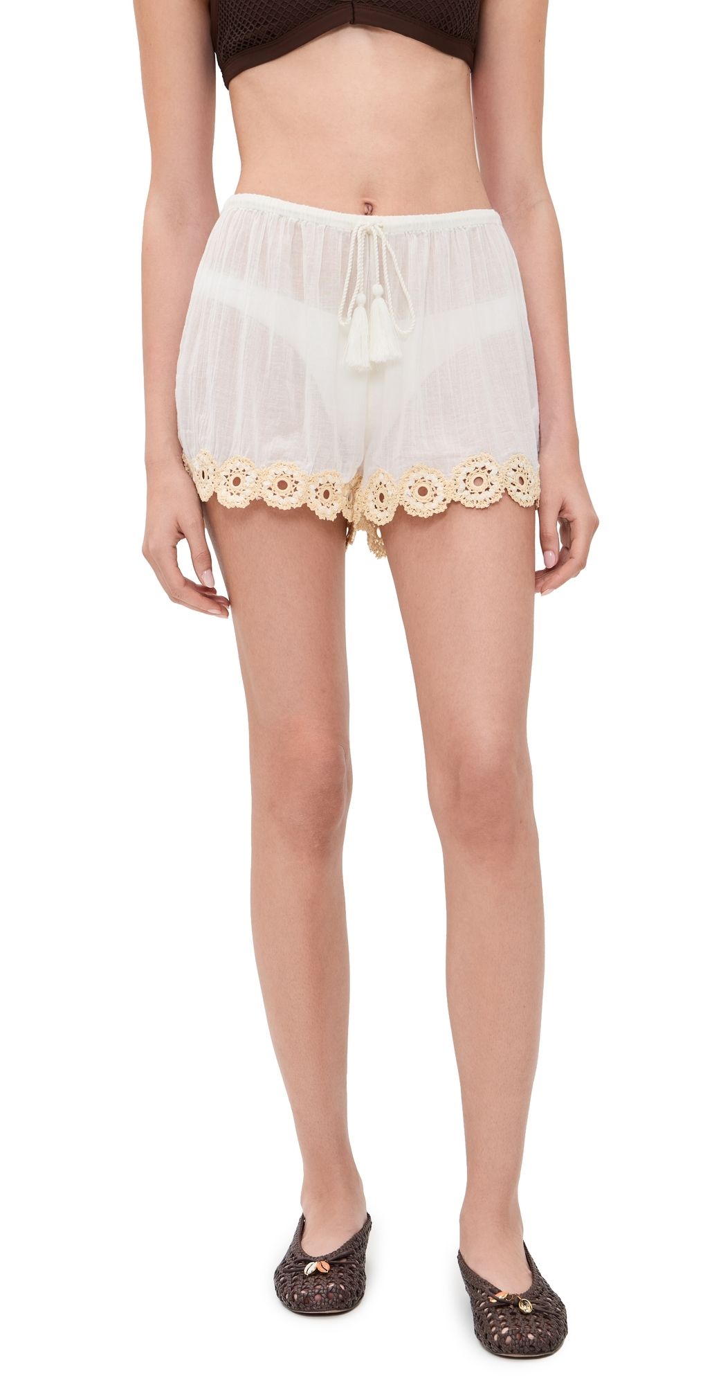 Ulla Johnson Liya Coverup Shorts Creme XL