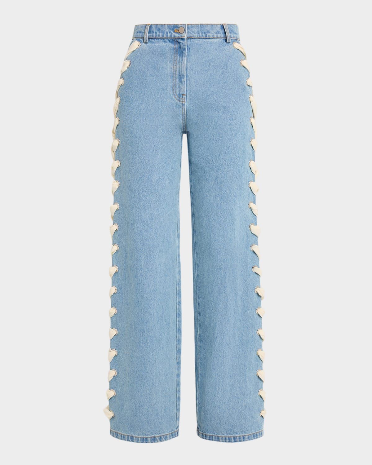 Lyd Laced Denim Trousers