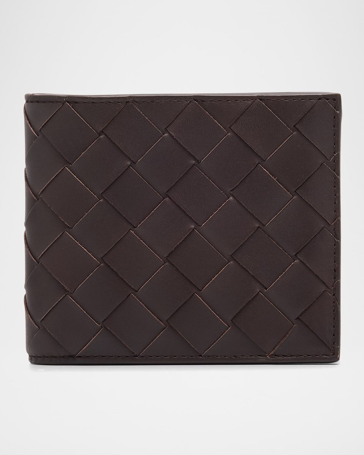 Men & apos;s Intrecciato Leather Bifold Wallet