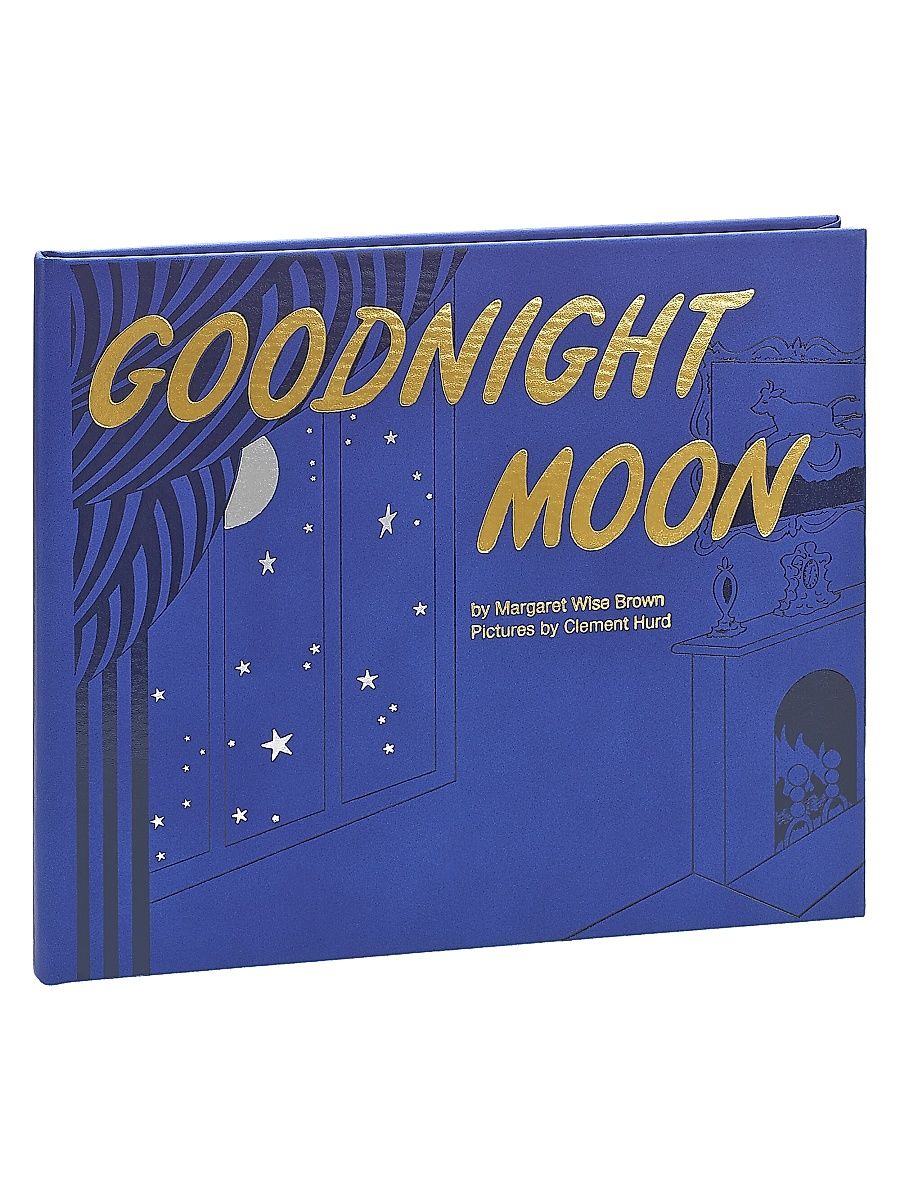 ''Goodnight Moon'' Classic Children's Leather-Bound Book - Blue
