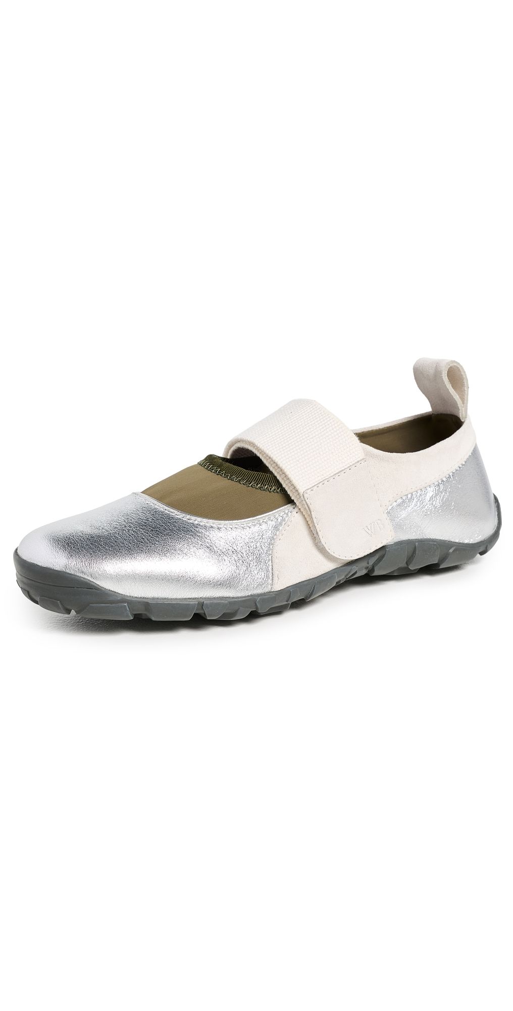 Wales Bonner Jewel Mary Jane Sneakers Silver/Ivory 41