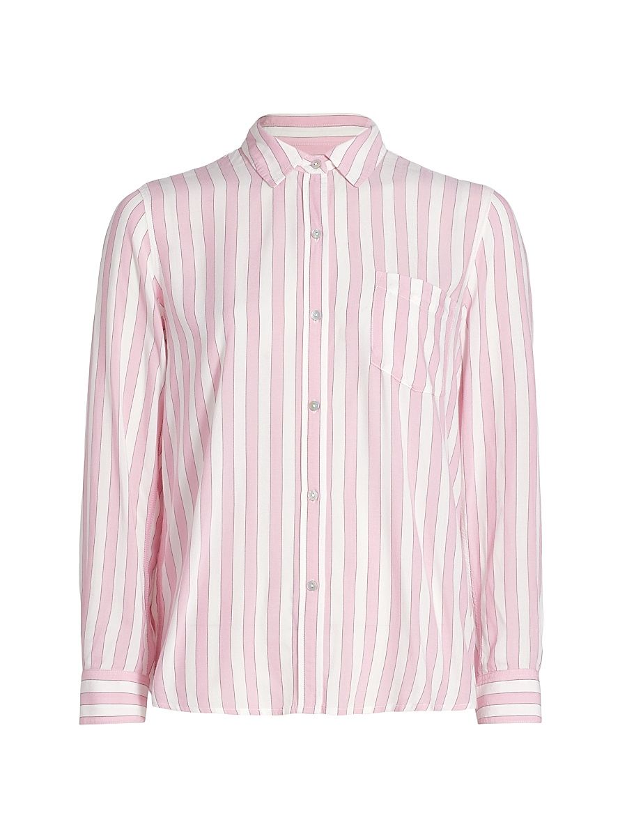 Women's Wren Striped Shirt - Rose Bloom Stripe - Size XL