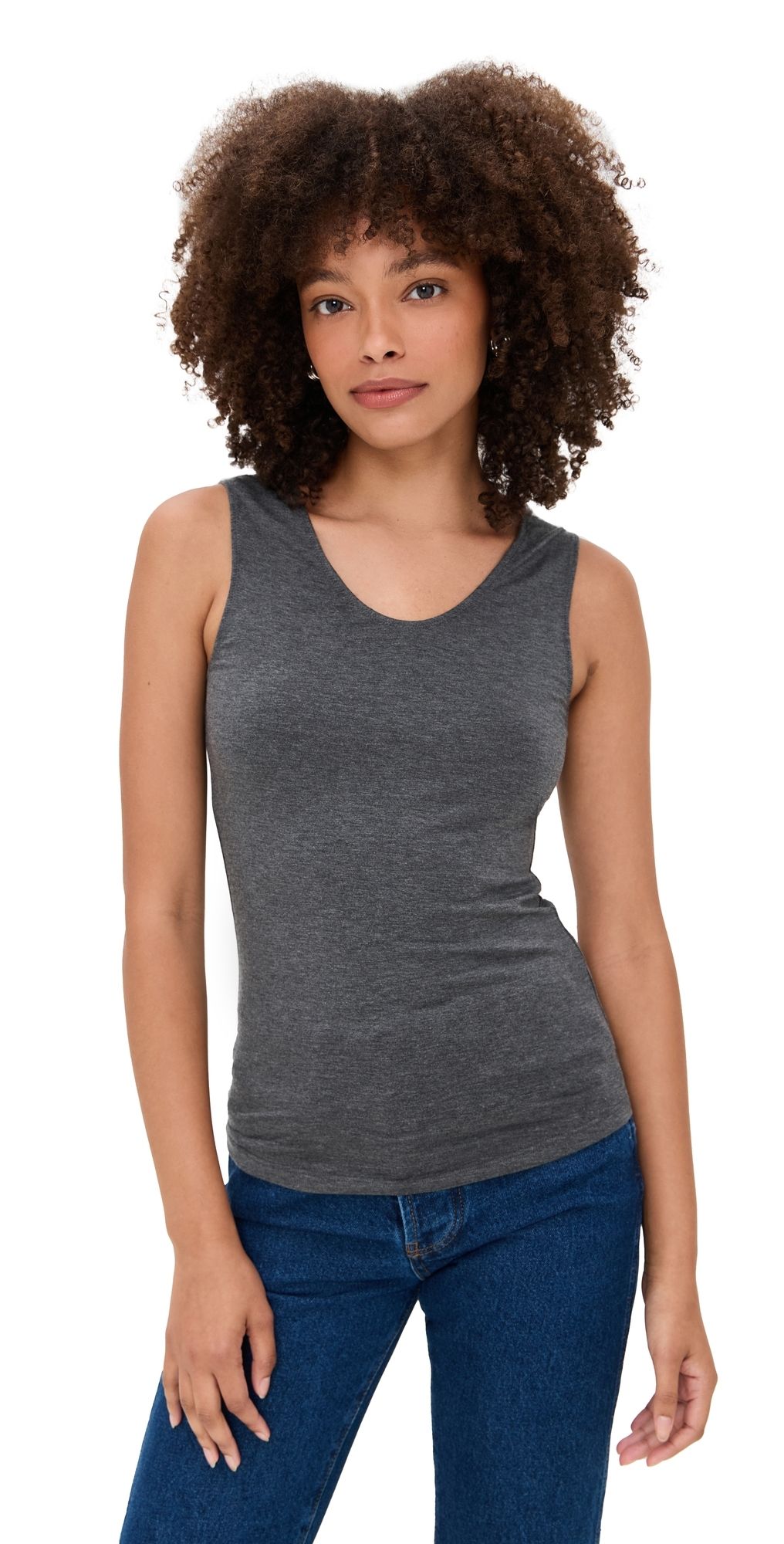 Renggli Scoop Neck Tank Steel XL
