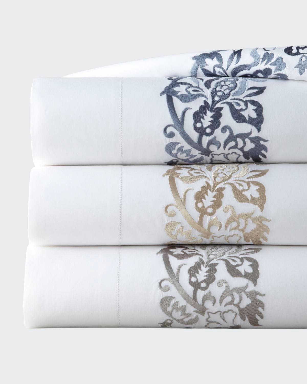 Saxon King Embroidered Flat Sheet