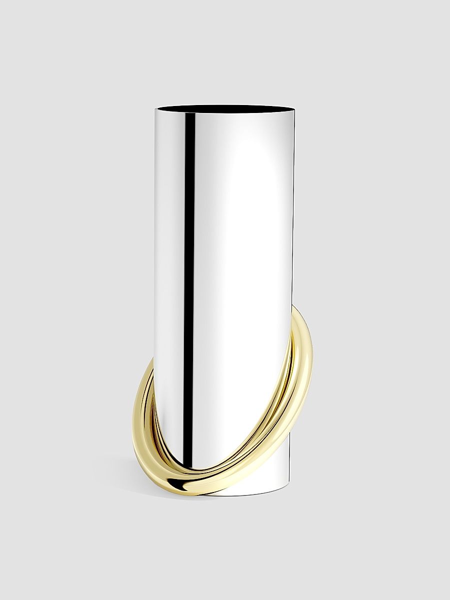 Ring Vase - Silver Gold