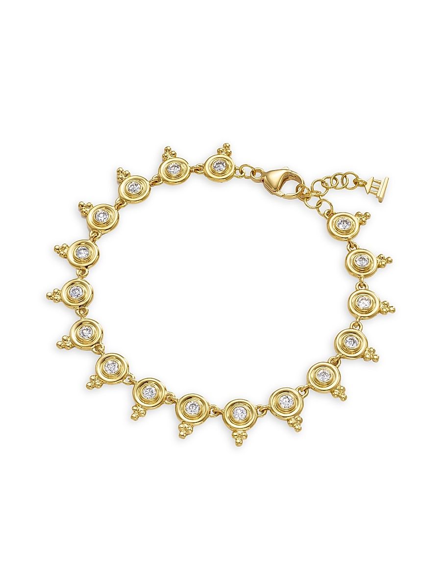 Women's Florence86 Temple 18K Yellow Gold & 1.85 TCW Diamond Bracelet - Gold