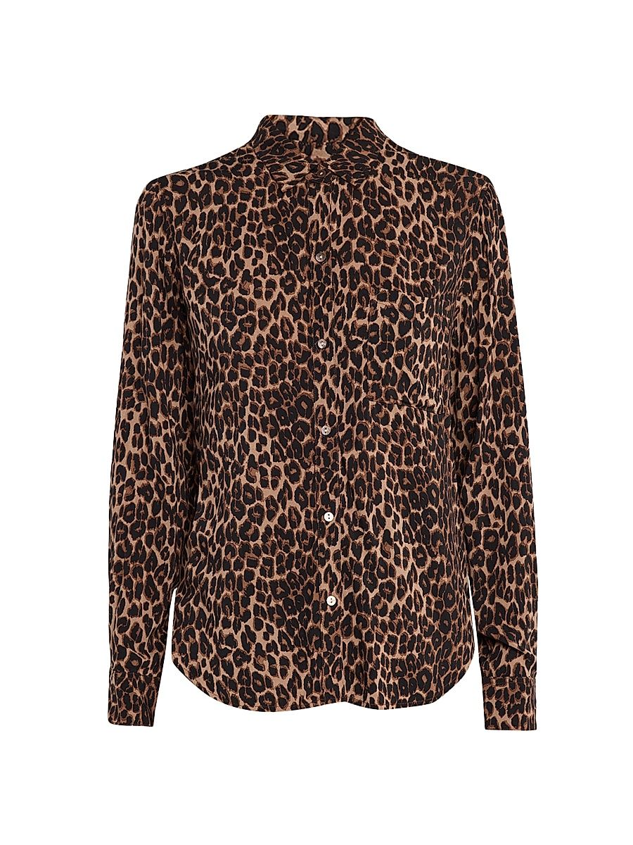 Women's Josephine Button-Front Shirt - Brown Nala - Size Large