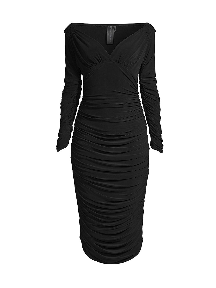 Women's Tara Long-Sleeve Dress - Black - Size XS
