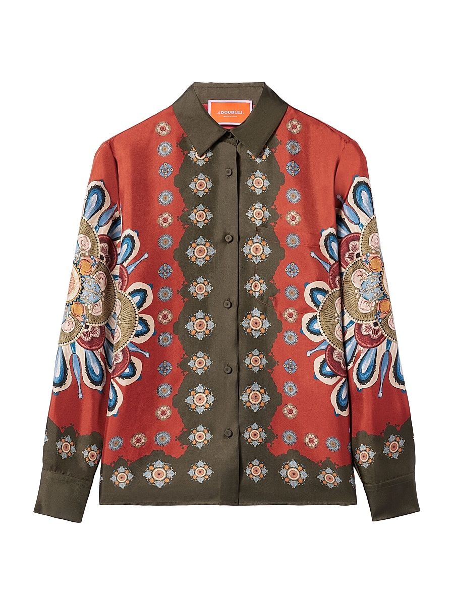 Women's Boy Shirt - Nucleus Rust - Size Large