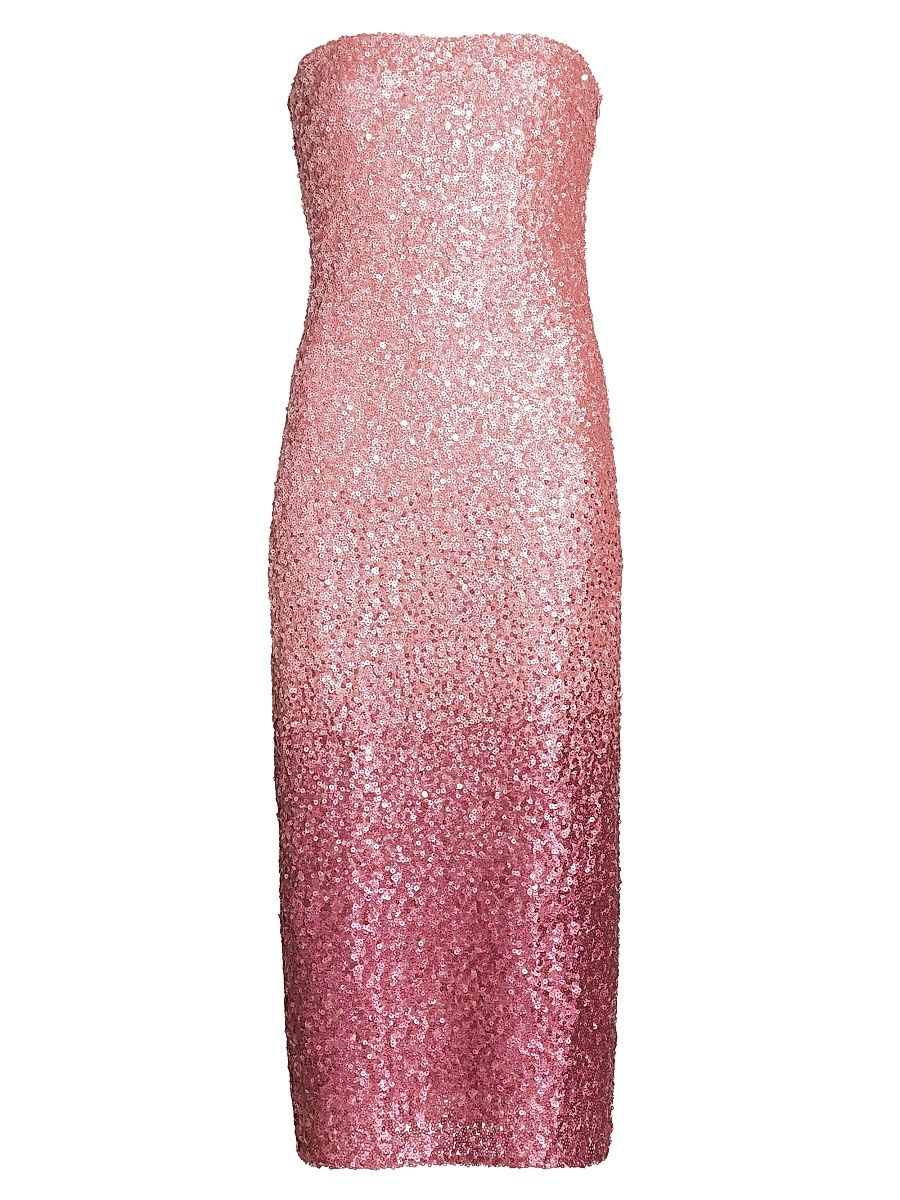 Women's Stasia Louvre Ombre Sequins Stasia Dress - Pink Ombre - Size 2