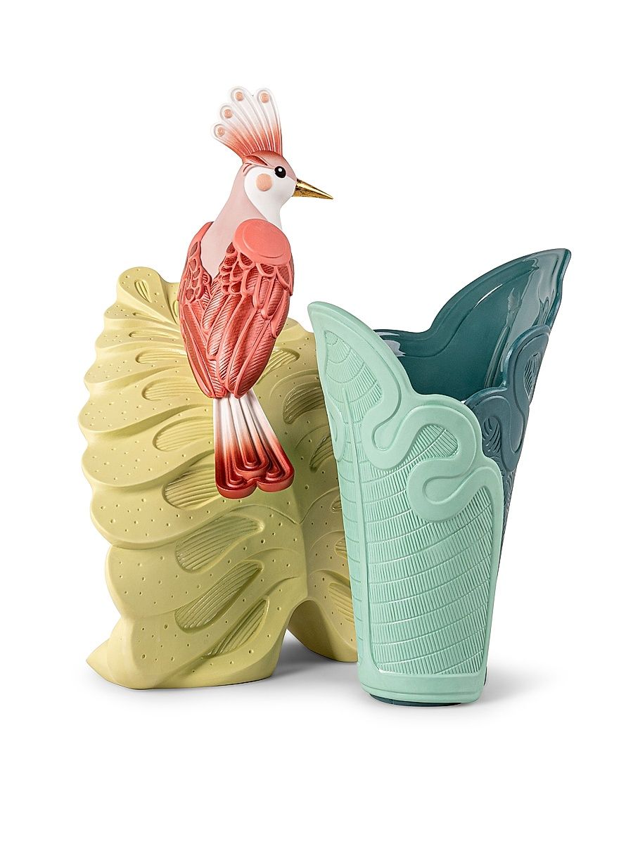 Utopical Porcelain Vase - Coral And Green