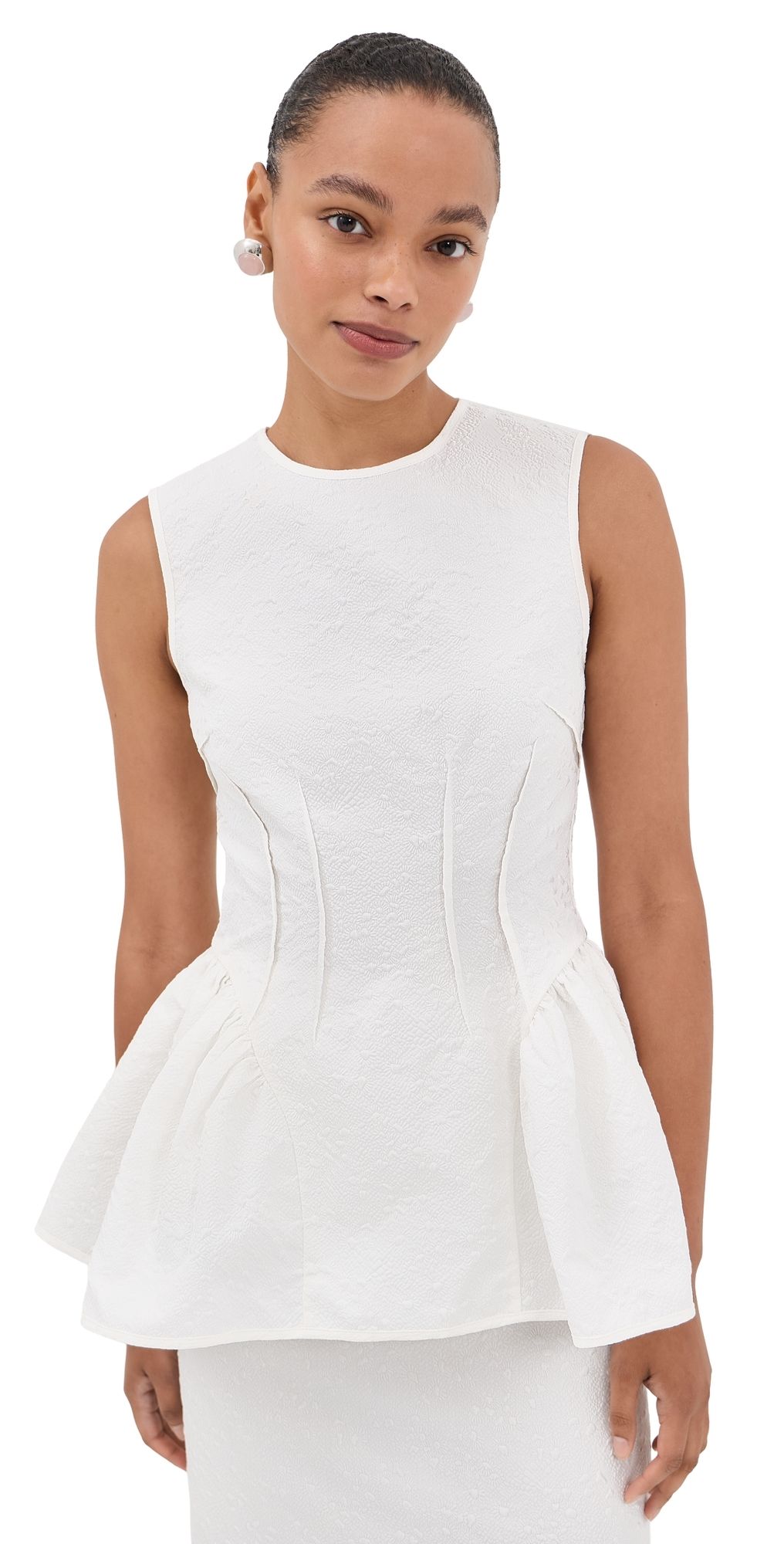 Cecilie Bahnsen Daimi Top White 12