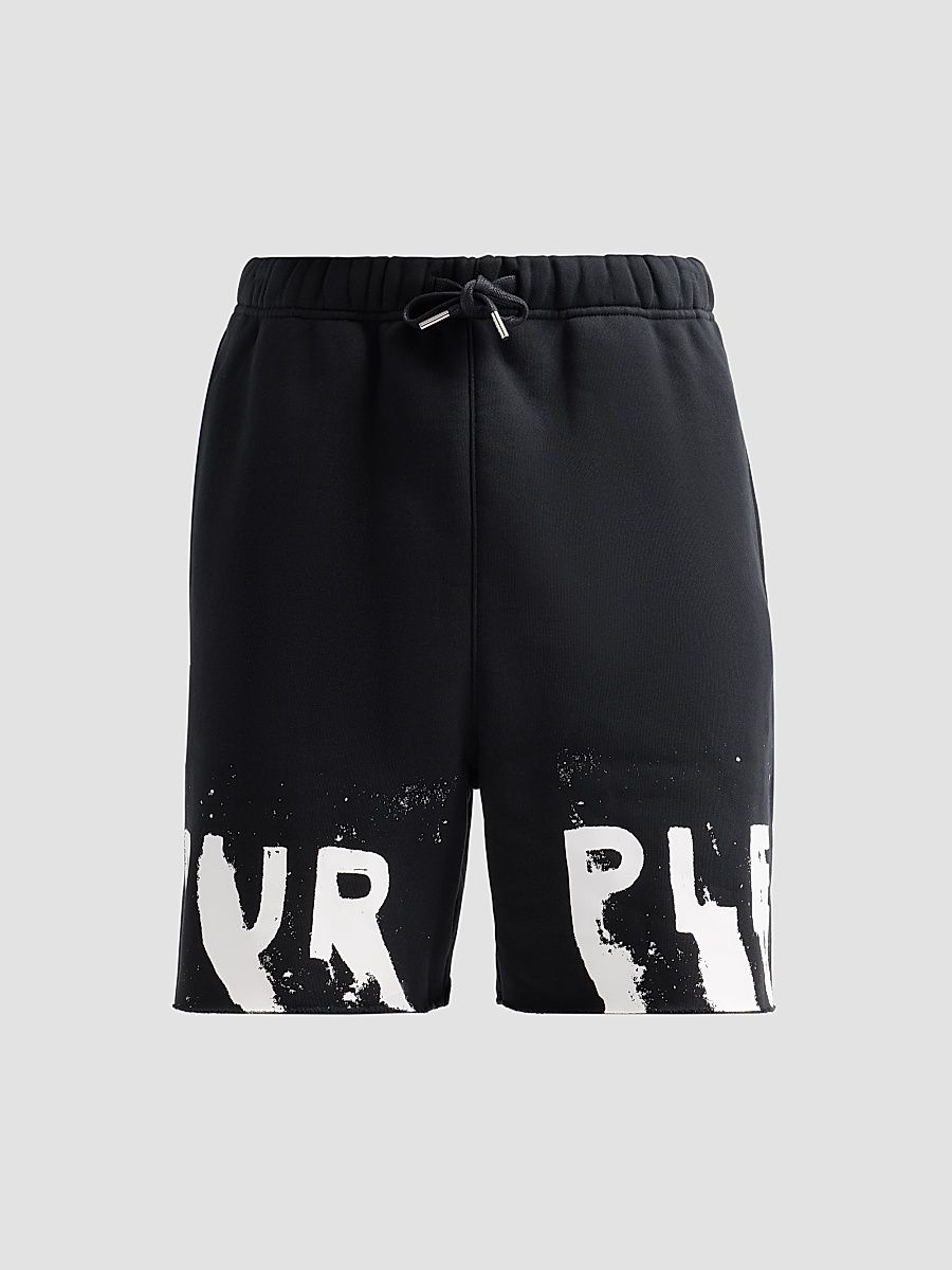 Men's Heavyweight Fleece Shorts - Black - Size XXXL