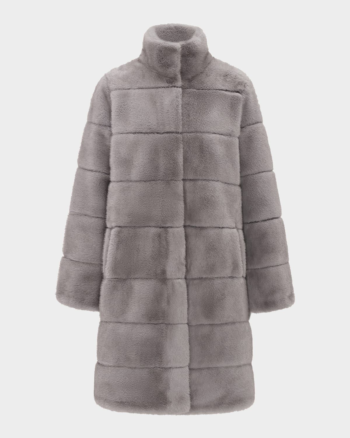 Fur-Free Reversible Faux Mink Coat