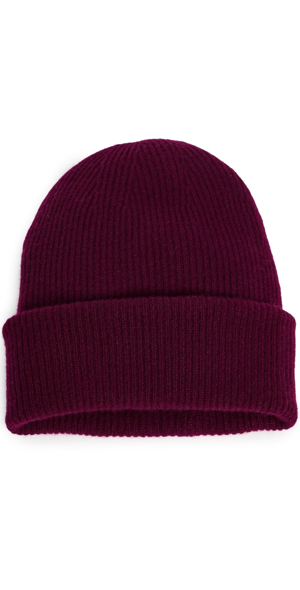 LISA YANG Stockholm Cashmere Beanie Deep Plum One Size